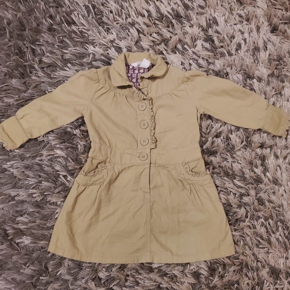 Tan corduroy dress, size 18-24 months
